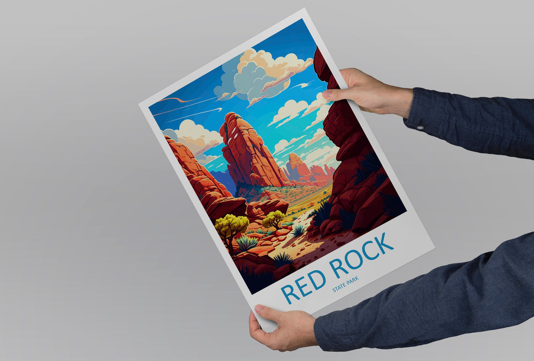Red Rock Travel Print Wall Art Red Rock Wall Hanging Home Décor Red Rock Gift Art Lovers Arizona Art Lover Travel Gift For Arizona Lovers