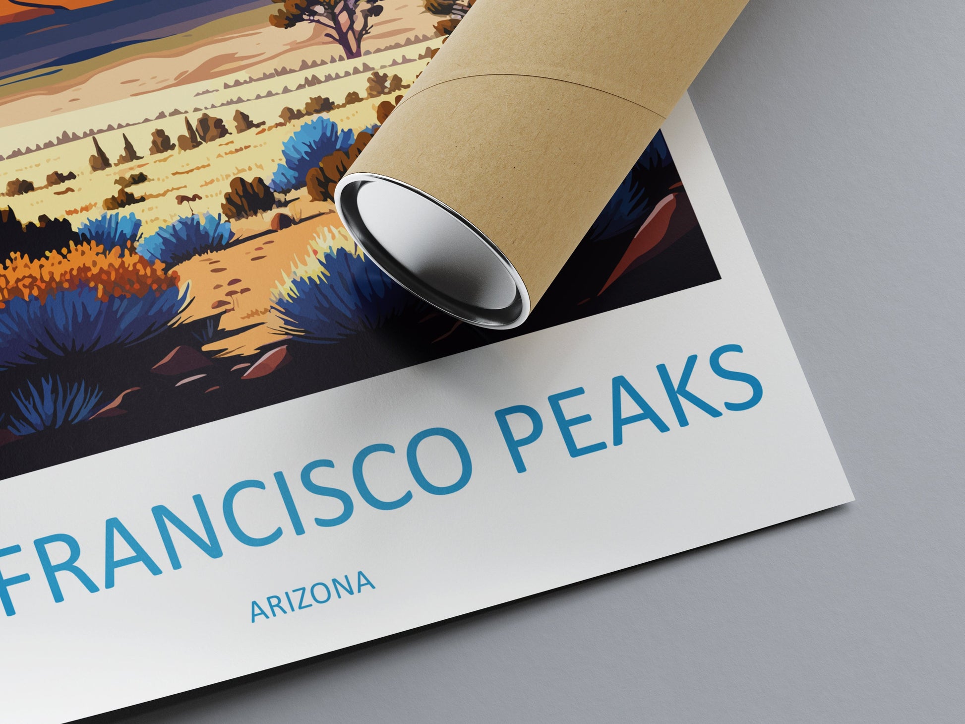 San Francisco Peaks Travel Print Wall Art San Francisco Peaks Wall Hanging Home Décor San Francisco Peaks Gift Art Lovers Arizona Art Lover