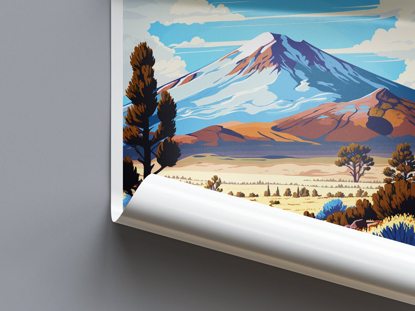 San Francisco Peaks Travel Print Wall Art San Francisco Peaks Wall Hanging Home Décor San Francisco Peaks Gift Art Lovers Arizona Art Lover