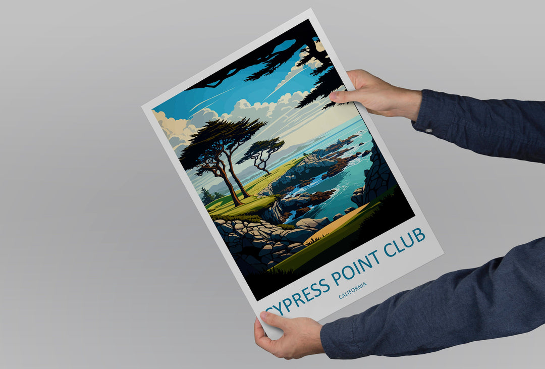 Cypress Point Club Travel Print Wall Art Cypress Point Club Wall Hanging Home Décor Cypress Point Club Gift Art Lovers California Art Gift