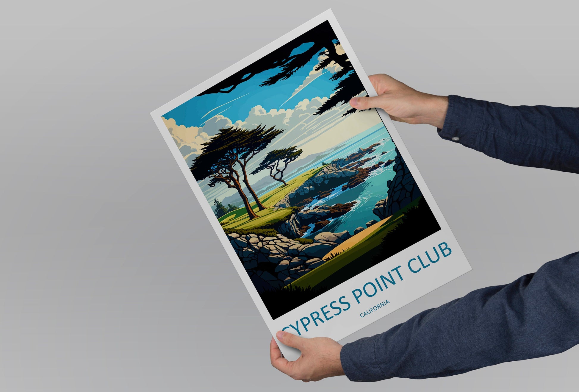 Cypress Point Club Travel Print Wall Art Cypress Point Club Wall Hanging Home Décor Cypress Point Club Gift Art Lovers California Art Gift
