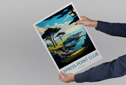 Cypress Point Club Travel Print Wall Art Cypress Point Club Wall Hanging Home Décor Cypress Point Club Gift Art Lovers California Art Gift
