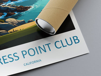 Cypress Point Club Travel Print Wall Art Cypress Point Club Wall Hanging Home Décor Cypress Point Club Gift Art Lovers California Art Gift