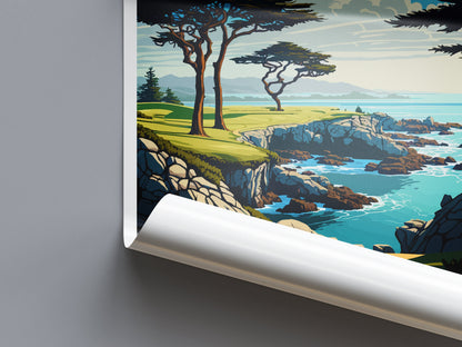 Cypress Point Club Travel Print Wall Art Cypress Point Club Wall Hanging Home Décor Cypress Point Club Gift Art Lovers California Art Gift