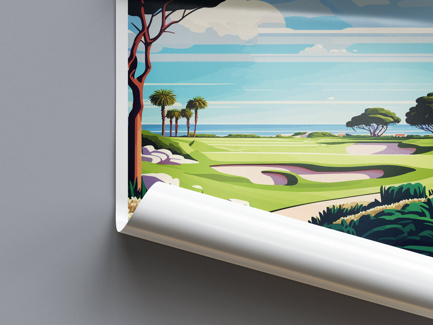 Pelican Hill Golf Club Travel Print Wall Art Pelican Hill Golf Club Wall Hanging Home Décor Pelican Hill Golf Club Gift Art Lovers Golf Art