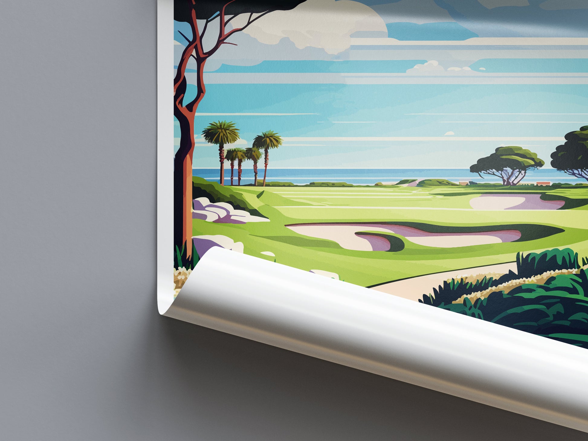 Pelican Hill Golf Club Travel Print Wall Art Pelican Hill Golf Club Wall Hanging Home Décor Pelican Hill Golf Club Gift Art Lovers Golf Art
