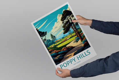 Poppy Hills Golf Course Travel Print Wall Art Poppy Hills Golf Course Wall Hanging Home Décor Poppy Hills Golf Course Gift Art Lovers Golf