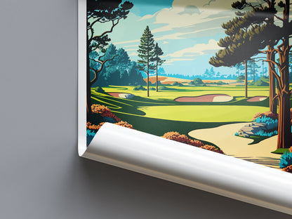 Poppy Hills Golf Course Travel Print Wall Art Poppy Hills Golf Course Wall Hanging Home Décor Poppy Hills Golf Course Gift Art Lovers Golf