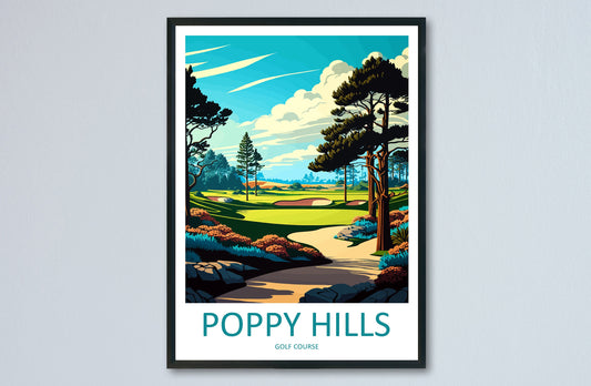 Poppy Hills Golf Course Travel Print Wall Art Poppy Hills Golf Course Wall Hanging Home Décor Poppy Hills Golf Course Gift Art Lovers Golf