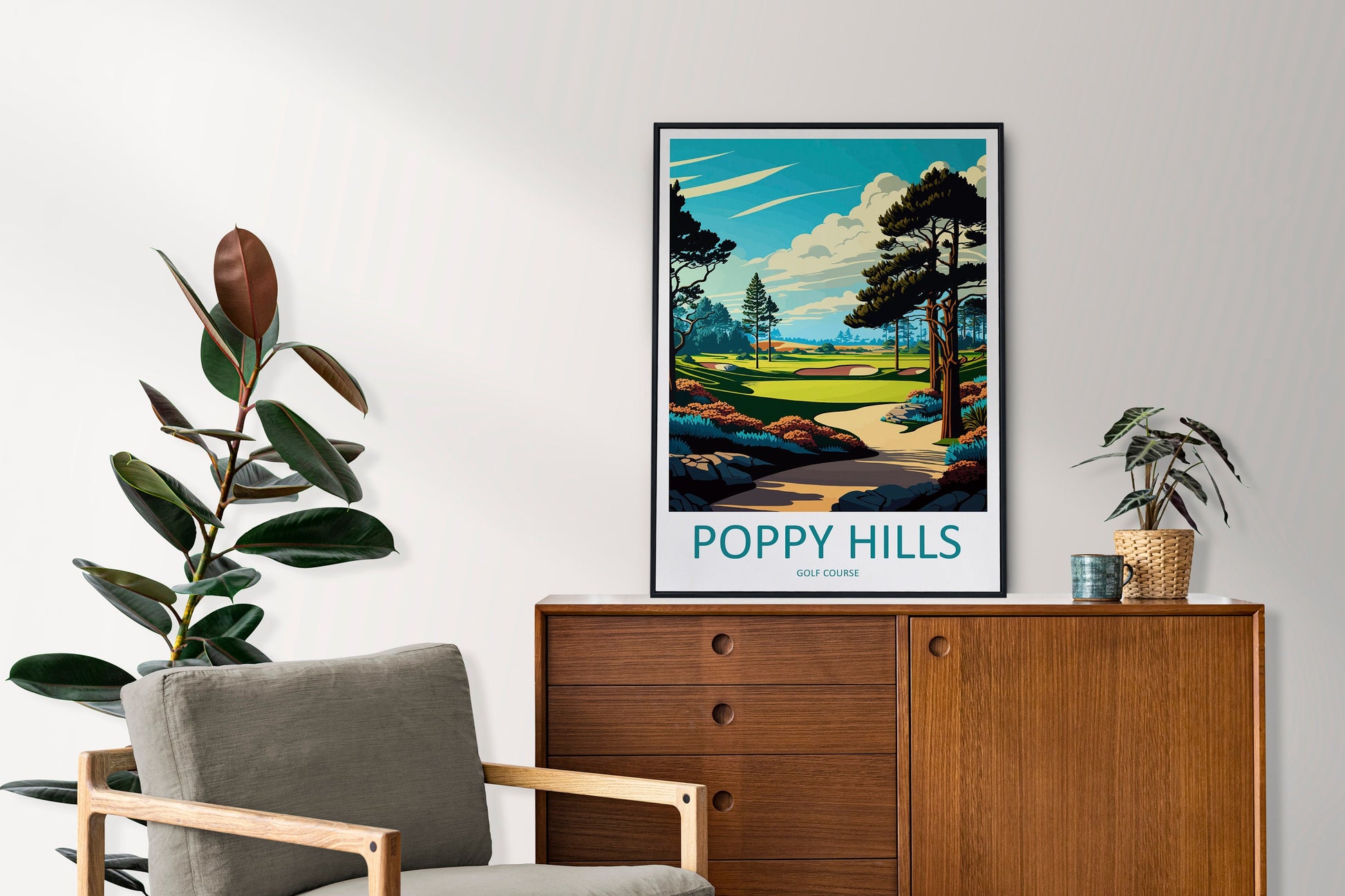 Poppy Hills Golf Course Travel Print Wall Art Poppy Hills Golf Course Wall Hanging Home Décor Poppy Hills Golf Course Gift Art Lovers Golf