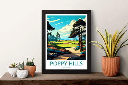 Poppy Hills Golf Course Travel Print Wall Art Poppy Hills Golf Course Wall Hanging Home Décor Poppy Hills Golf Course Gift Art Lovers Golf