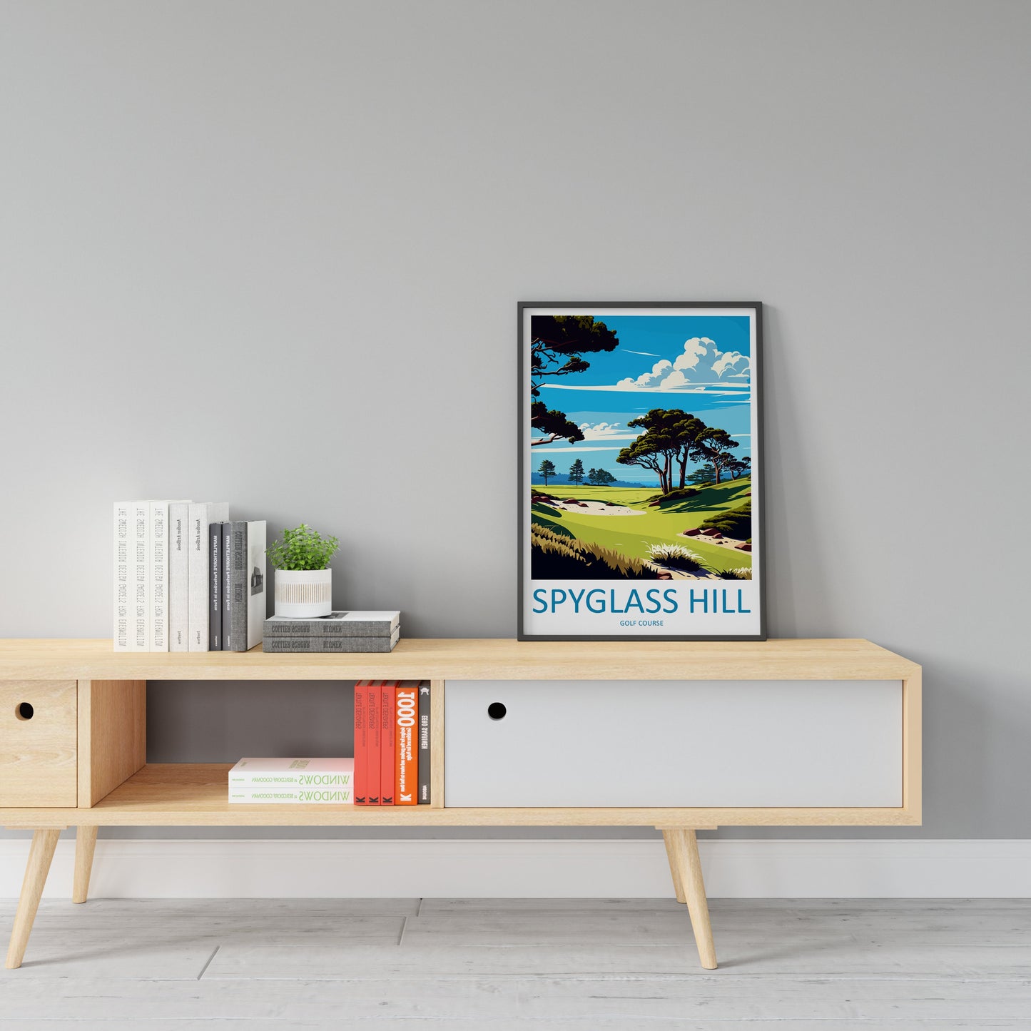 Spyglass Hill Golf Course Travel Print Wall Art Spyglass Hill Wall Hanging Home Décor Spyglass Hill Gift Art Lovers Golf Art Poster