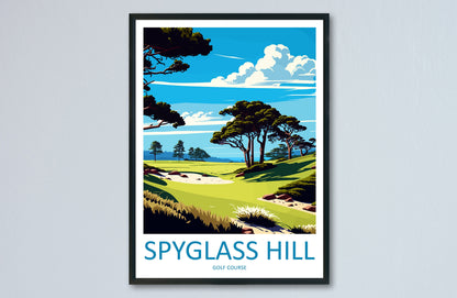 Spyglass Hill Golf Course Travel Print Wall Art Spyglass Hill Wall Hanging Home Décor Spyglass Hill Gift Art Lovers Golf Art Poster