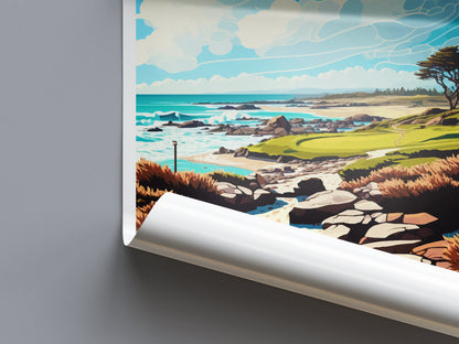 The Link At Spanish Bay Travel Print Wall Art The Link At Spanish Bay Wall Hanging Home Décor The Link At Spanish Bay Gift Art Lovers Golf
