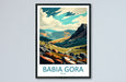 Babia Gora Travel Print Wall Art Babia Gora Wall Hanging Home Décor Babia Gora Gift Art Lovers Poland Art Lover Gift Babia Gora Travel Art