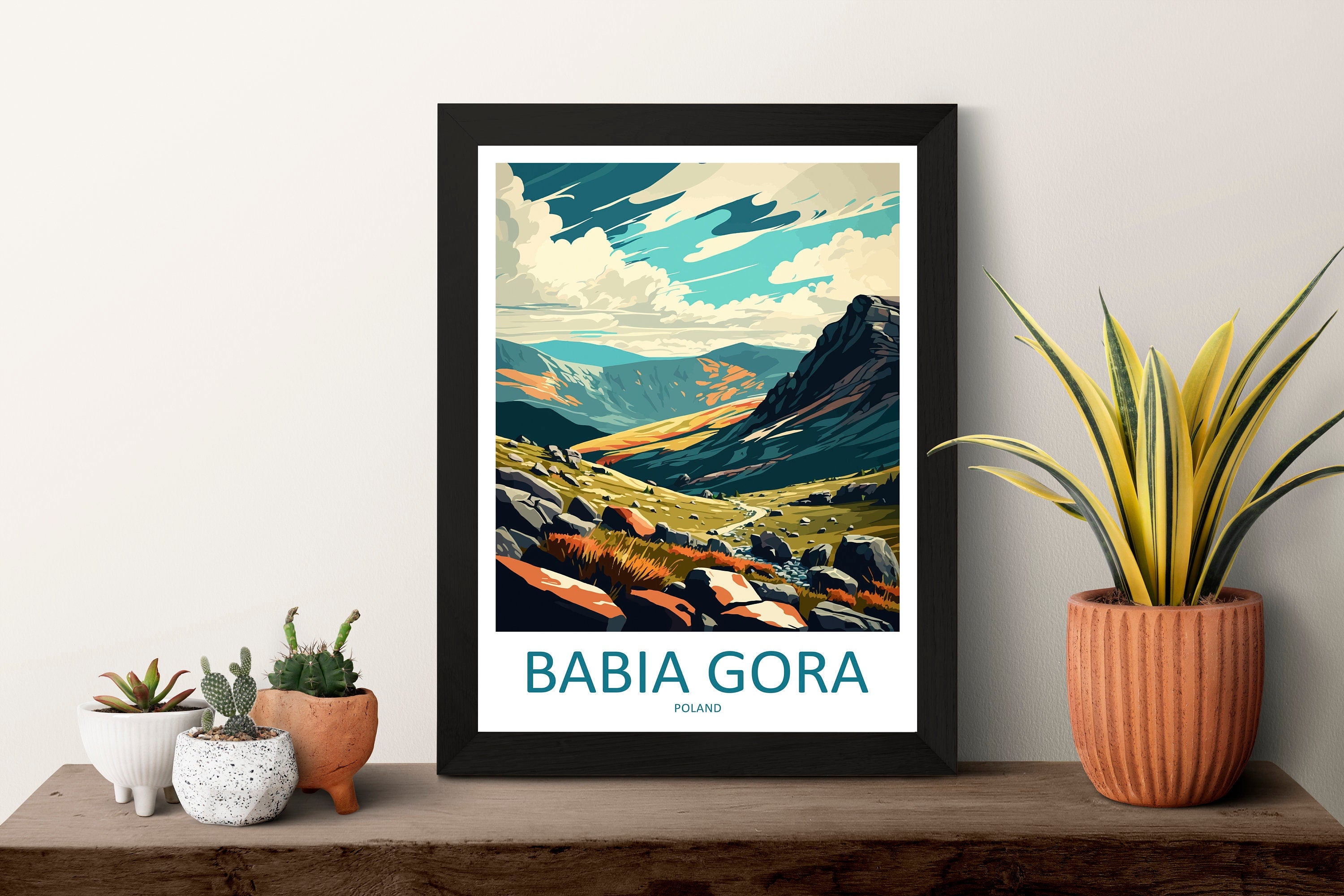 Babia Gora Travel Print Wall Art Babia Gora Wall Hanging Home Décor Babia Gora Gift Art Lovers Poland Art Lover Gift Babia Gora Travel Art