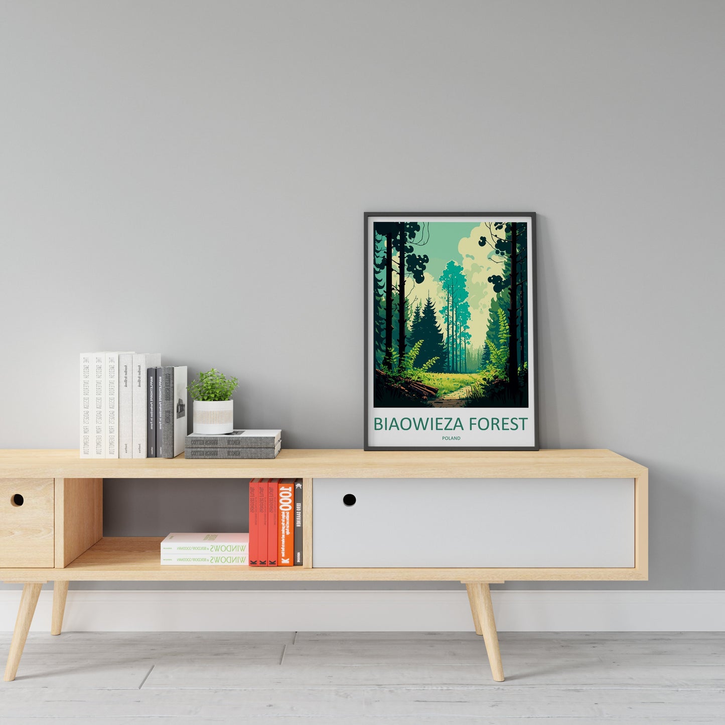 Białowieża Forest Travel Print Wall Art Białowieża Forest Wall Hanging Home Décor Białowieża Forest Gift Art Lovers Poland Art Lover Gift