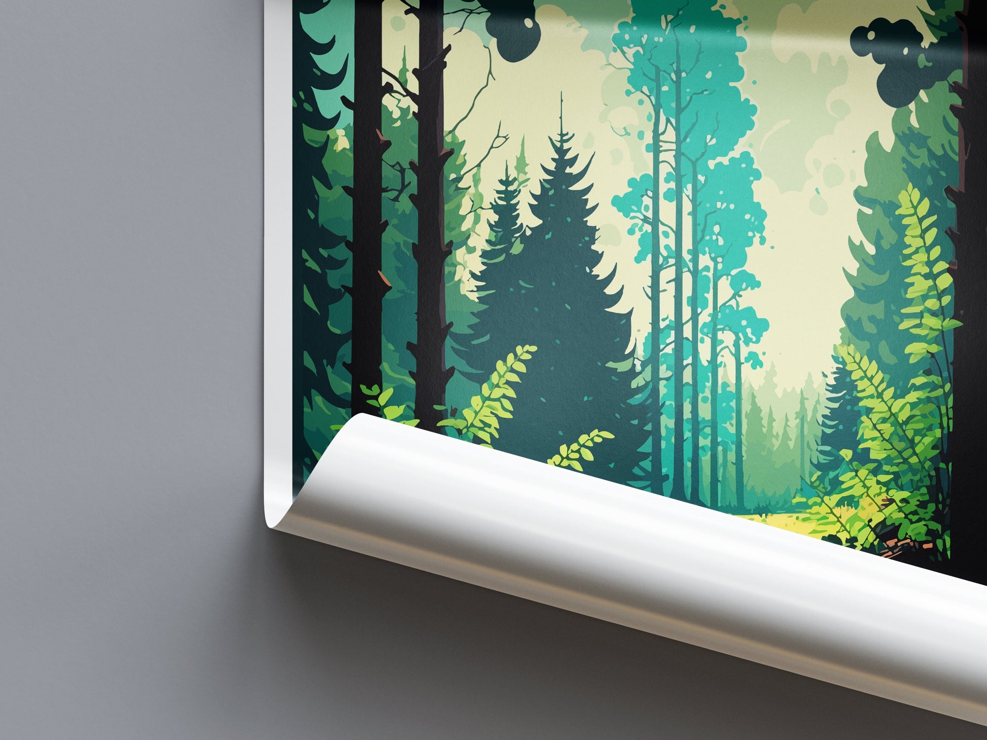 Białowieża Forest Travel Print Wall Art Białowieża Forest Wall Hanging Home Décor Białowieża Forest Gift Art Lovers Poland Art Lover Gift
