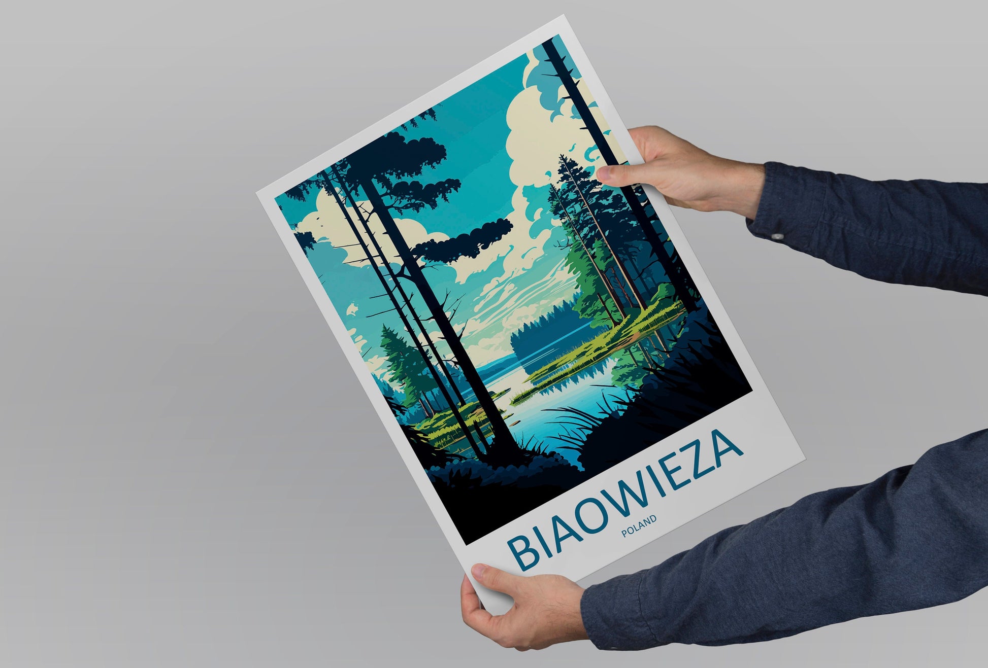 Białowieża Travel Print Wall Art Białowieża Wall Hanging Home Décor Białowieża Gift Art Lovers Poland Art Lover Gift Białowieża Travel Art