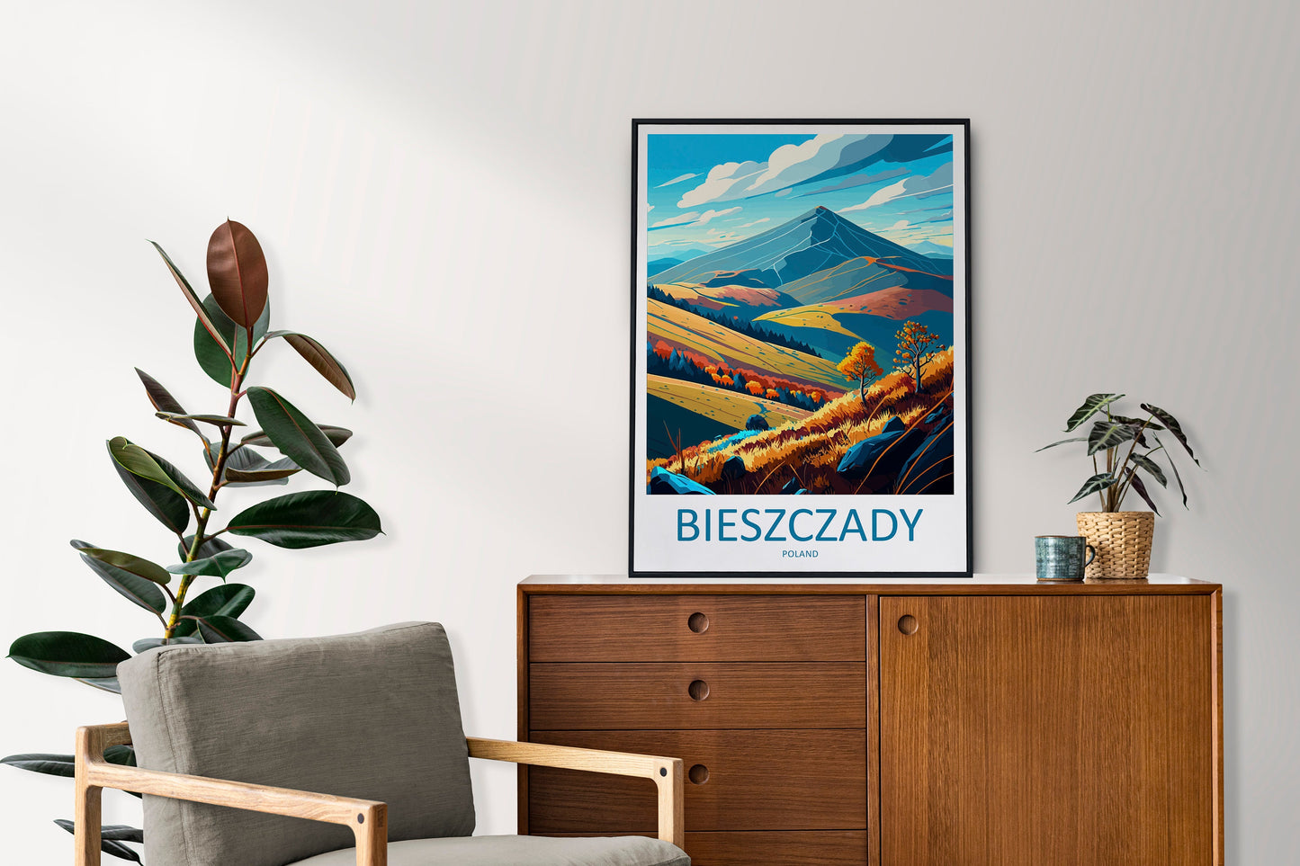 Bieszczady Travel Print Wall Art Bieszczady Wall Hanging Home Décor Bieszczady Gift Art Lovers Poland Art Lover Gift Bieszczady Travel Art