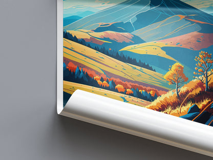 Bieszczady Travel Print Wall Art Bieszczady Wall Hanging Home Décor Bieszczady Gift Art Lovers Poland Art Lover Gift Bieszczady Travel Art