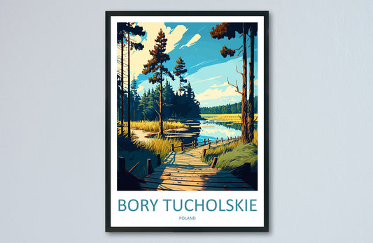 Bory Tucholskie Travel Print Wall Art Bory Tucholskie Wall Hanging Home Décor Bory Tucholskie Gift Art Lovers Poland Art Lover Gift