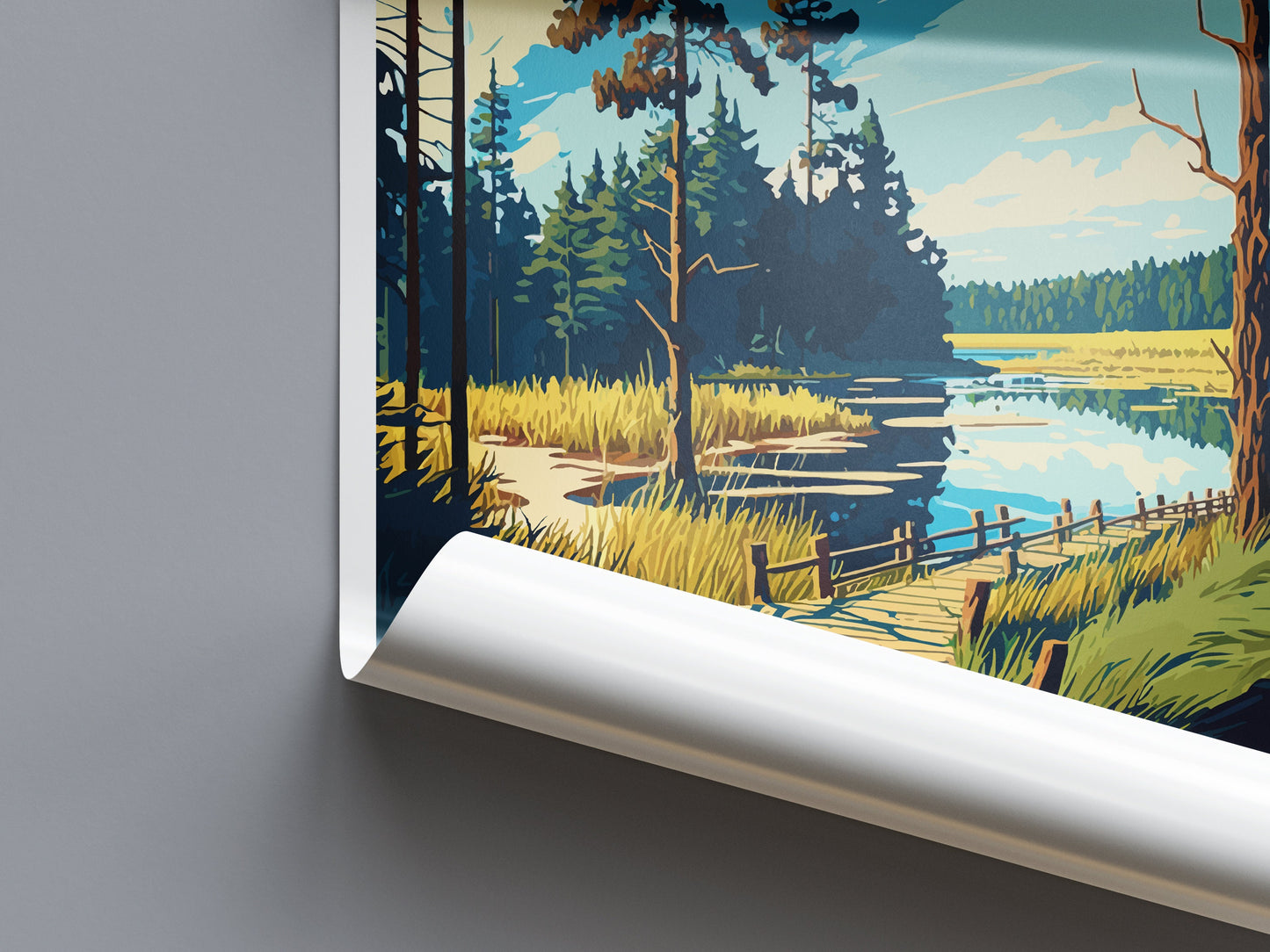 Bory Tucholskie Travel Print Wall Art Bory Tucholskie Wall Hanging Home Décor Bory Tucholskie Gift Art Lovers Poland Art Lover Gift