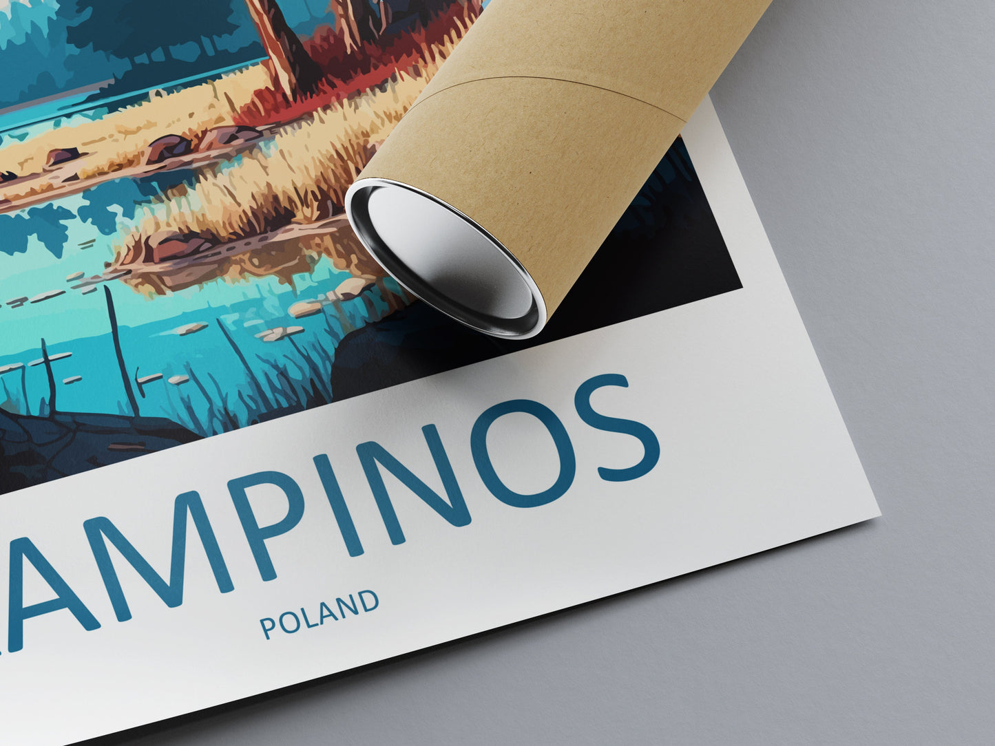 Kampinos Travel Print Wall Art Kampinos Wall Hanging Home Décor Kampinos Gift Art Lovers Poland Art Lover Gift Kampinos Travel Art