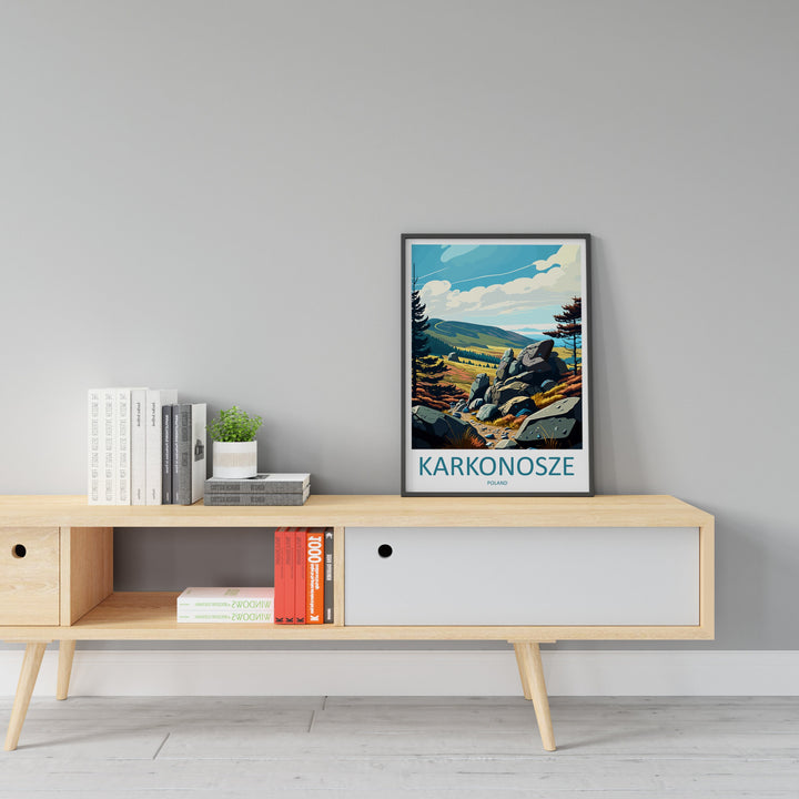 Karkonosze Travel Print Wall Art Karkonosze Wall Hanging Home Décor Karkonosze Gift Art Lovers Poland Art Lover Gift Karkonosze Travel Art