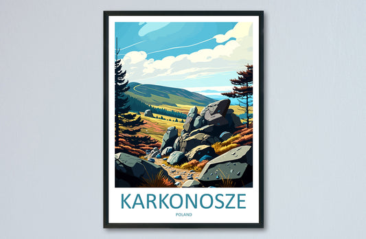 Karkonosze Travel Print Wall Art Karkonosze Wall Hanging Home Décor Karkonosze Gift Art Lovers Poland Art Lover Gift Karkonosze Travel Art