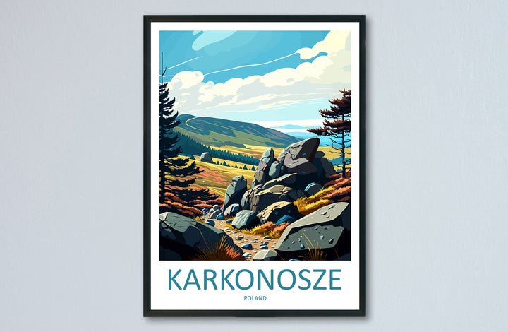 Karkonosze Travel Print Wall Art Karkonosze Wall Hanging Home Décor Karkonosze Gift Art Lovers Poland Art Lover Gift Karkonosze Travel Art