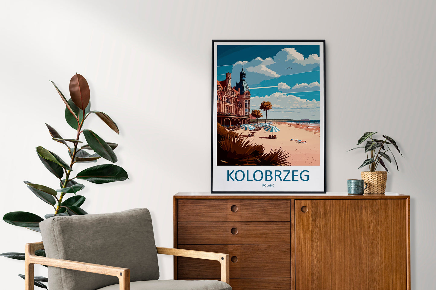 Kolobrzeg Travel Print Wall Art Kolobrzeg Wall Hanging Home Décor Kolobrzeg Gift Art Lovers Poland Art Lover Gift Kolobrzeg Travel Wall Art