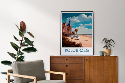 Kolobrzeg Travel Print Wall Art Kolobrzeg Wall Hanging Home Décor Kolobrzeg Gift Art Lovers Poland Art Lover Gift Kolobrzeg Travel Wall Art