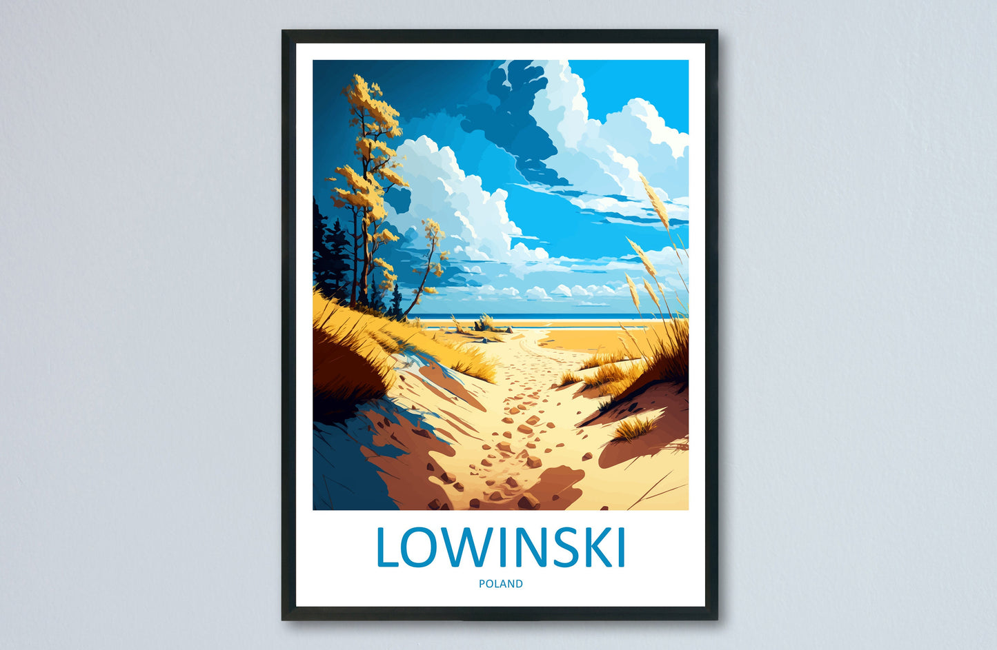 Lowinski Travel Print Wall Art Lowinski Wall Hanging Home Décor Lowinski Gift Art Lovers Poland Art Lover Gift Lowinski vTravel Wall Art