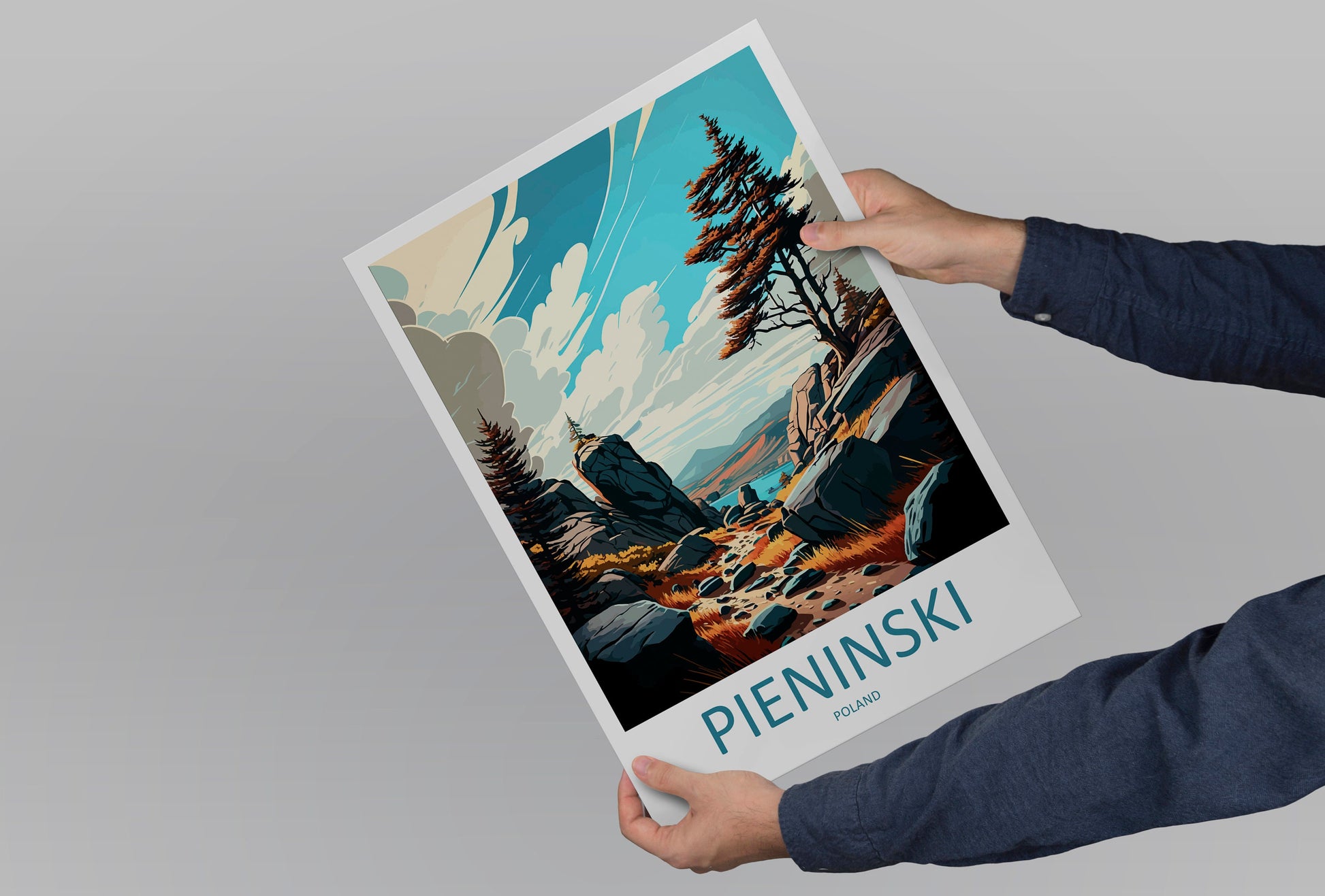 Pieninski Travel Print Wall Art Pieninski Wall Hanging Home Décor Pieninski Gift Art Lovers Poland Art Lover Gift Pieninski Travel Wall Art