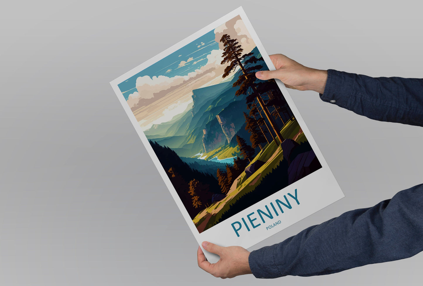 Pieniny Travel Print Wall Art Pieniny Wall Hanging Home Décor Pieniny Gift Art Lovers Poland Art Lover Gift Pieniny Travel Wall Art