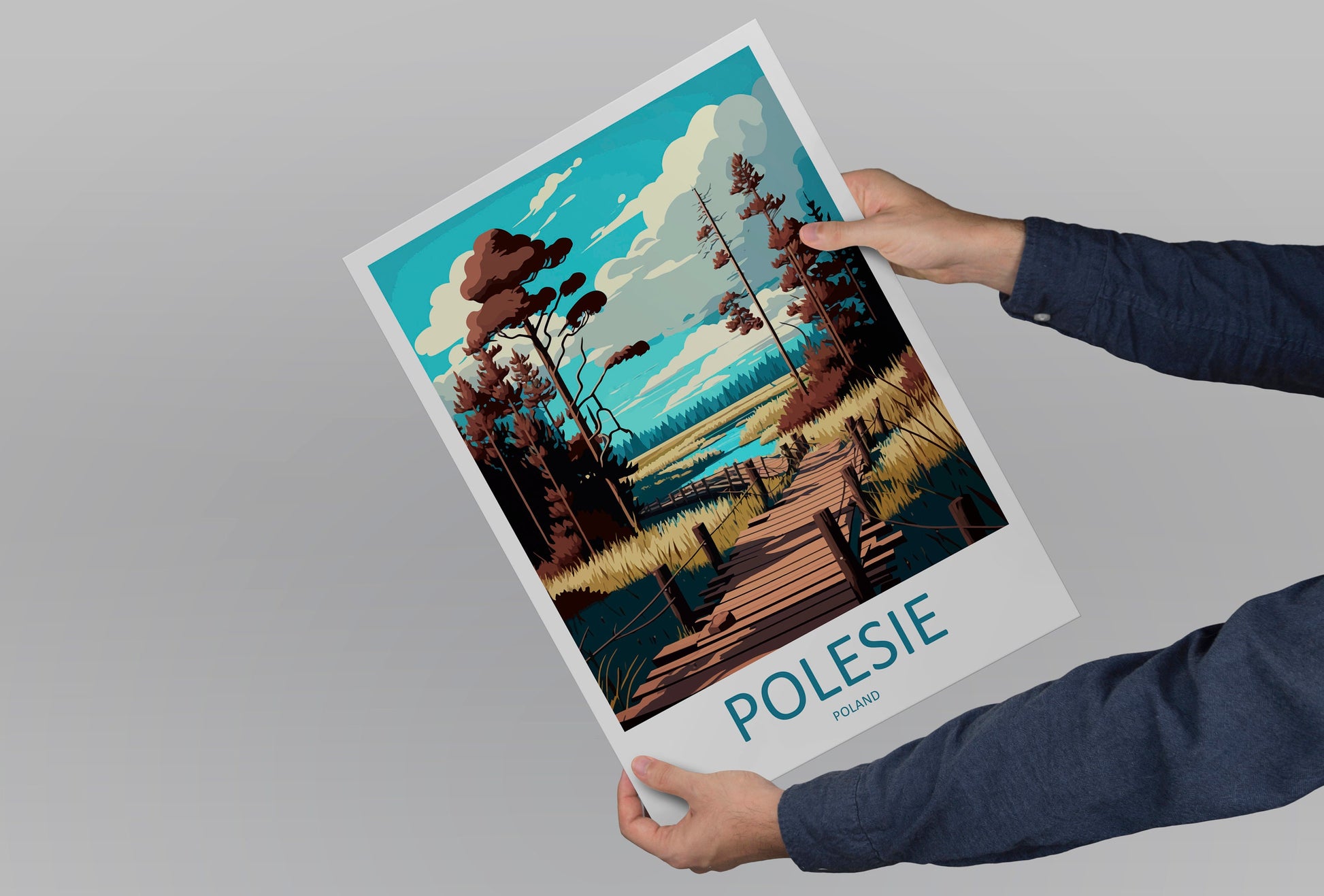 Polesie Travel Print Wall Art Polesie Wall Hanging Home Décor Polesie Gift Art Lovers Poland Art Lover Gift Polesie Travel Wall Art