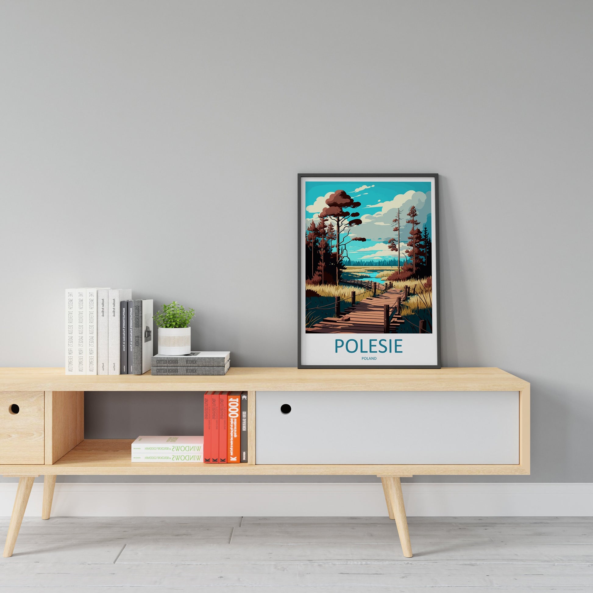 Polesie Travel Print Wall Art Polesie Wall Hanging Home Décor Polesie Gift Art Lovers Poland Art Lover Gift Polesie Travel Wall Art