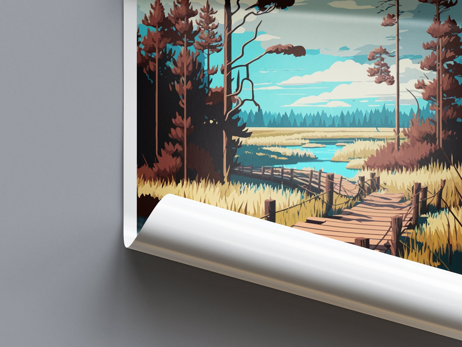 Polesie Travel Print Wall Art Polesie Wall Hanging Home Décor Polesie Gift Art Lovers Poland Art Lover Gift Polesie Travel Wall Art