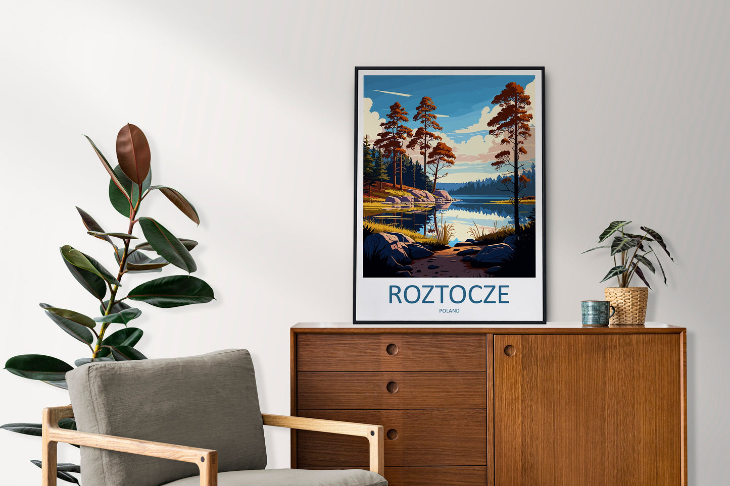 Roztocze Travel Print Wall Art Roztocze Wall Hanging Home Décor Roztocze Gift Art Lovers Poland Art Lover Gift Roztocze Travel Wall Art