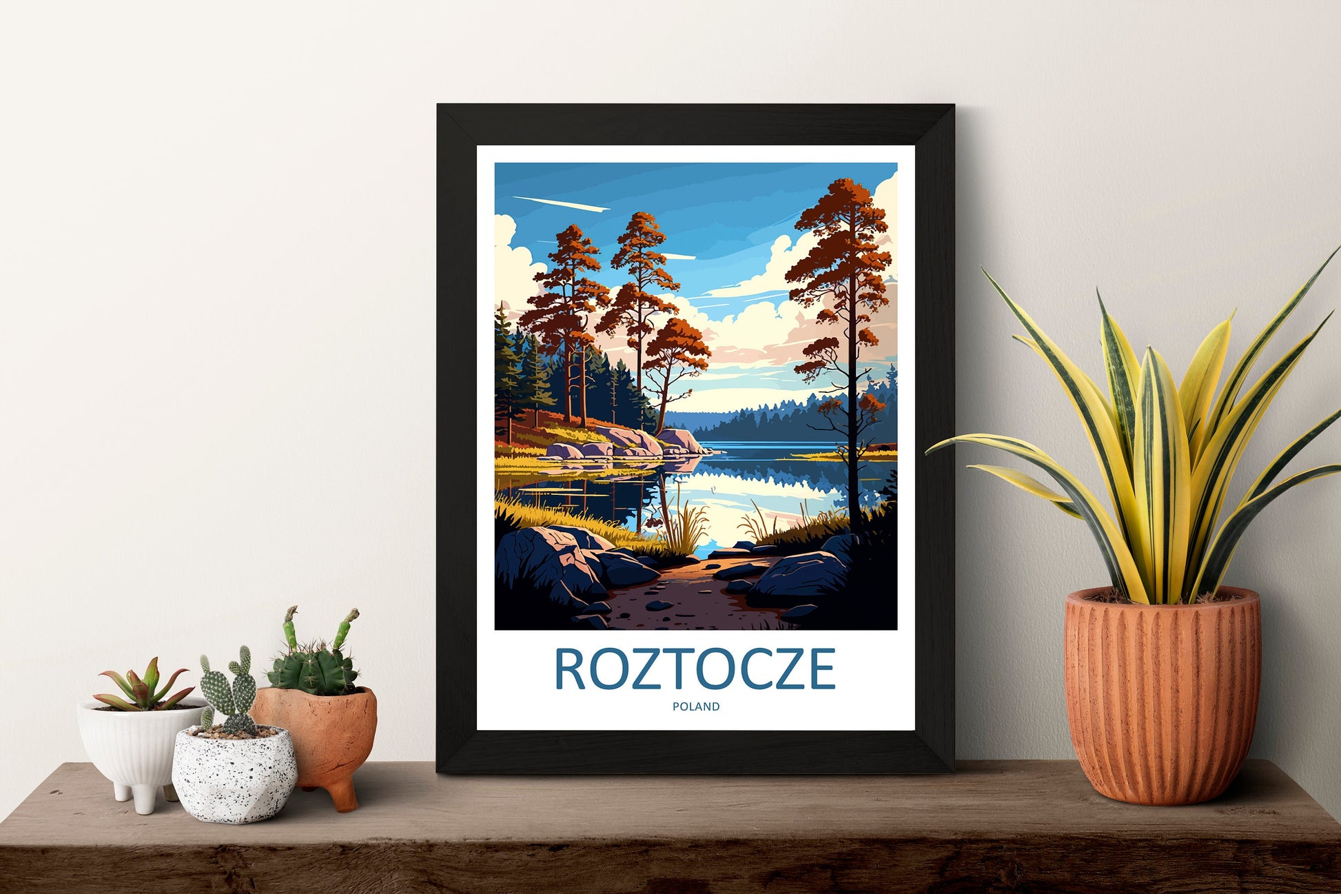 Roztocze Travel Print Wall Art Roztocze Wall Hanging Home Décor Roztocze Gift Art Lovers Poland Art Lover Gift Roztocze Travel Wall Art