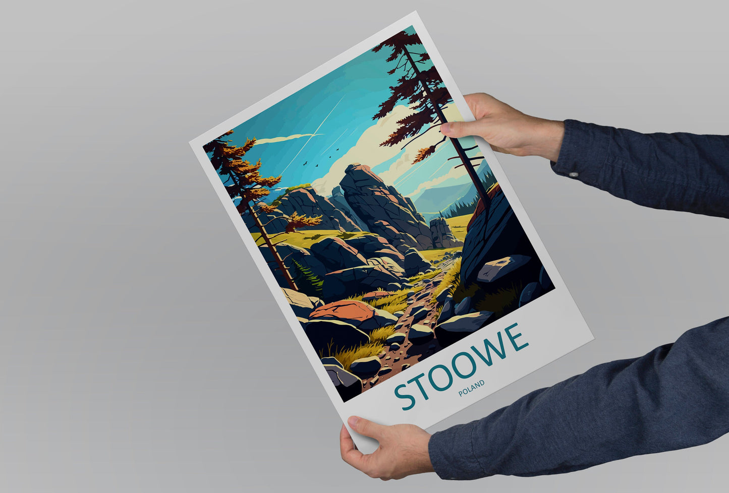 Stoowe Travel Print Wall Art Stoowe Wall Hanging Home Décor Stoowe Gift Art Lovers Poland Art Lover Gift Stoowe Travel Wall Art