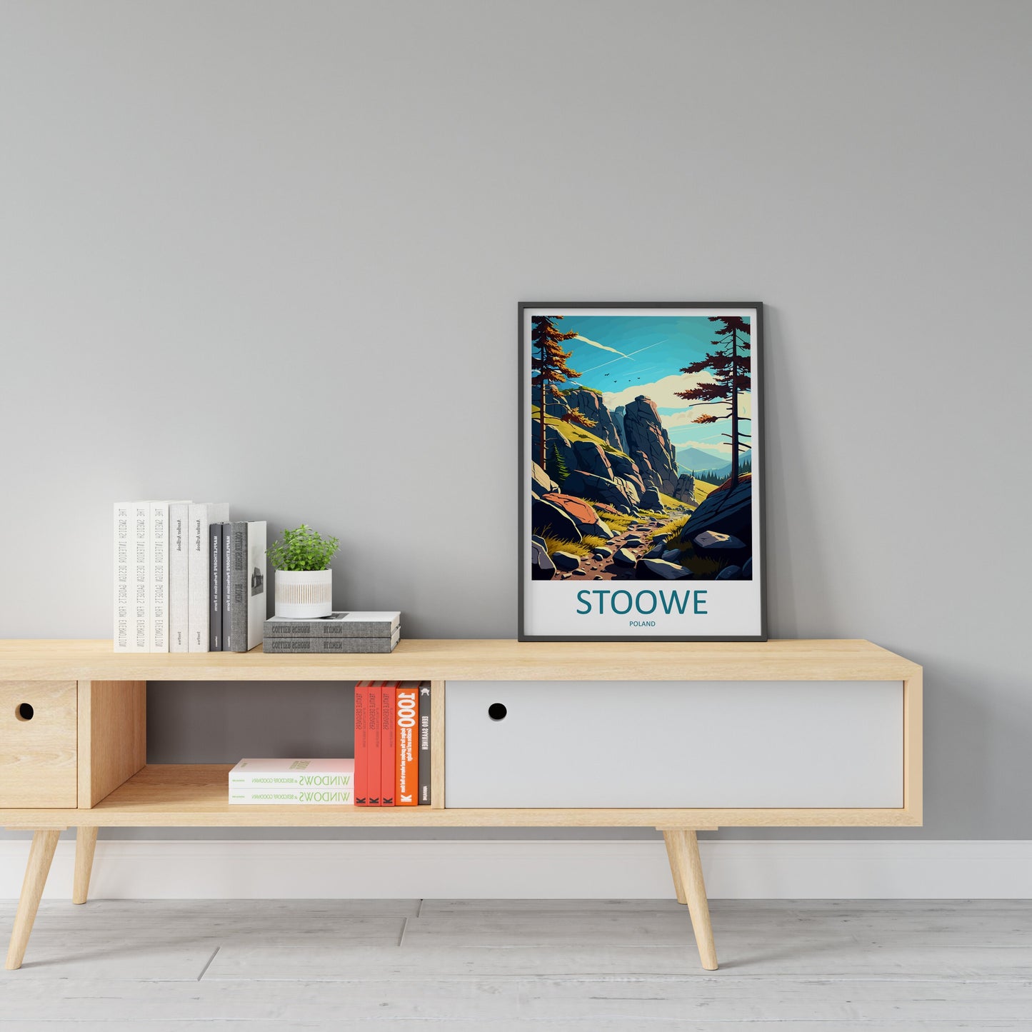 Stoowe Travel Print Wall Art Stoowe Wall Hanging Home Décor Stoowe Gift Art Lovers Poland Art Lover Gift Stoowe Travel Wall Art