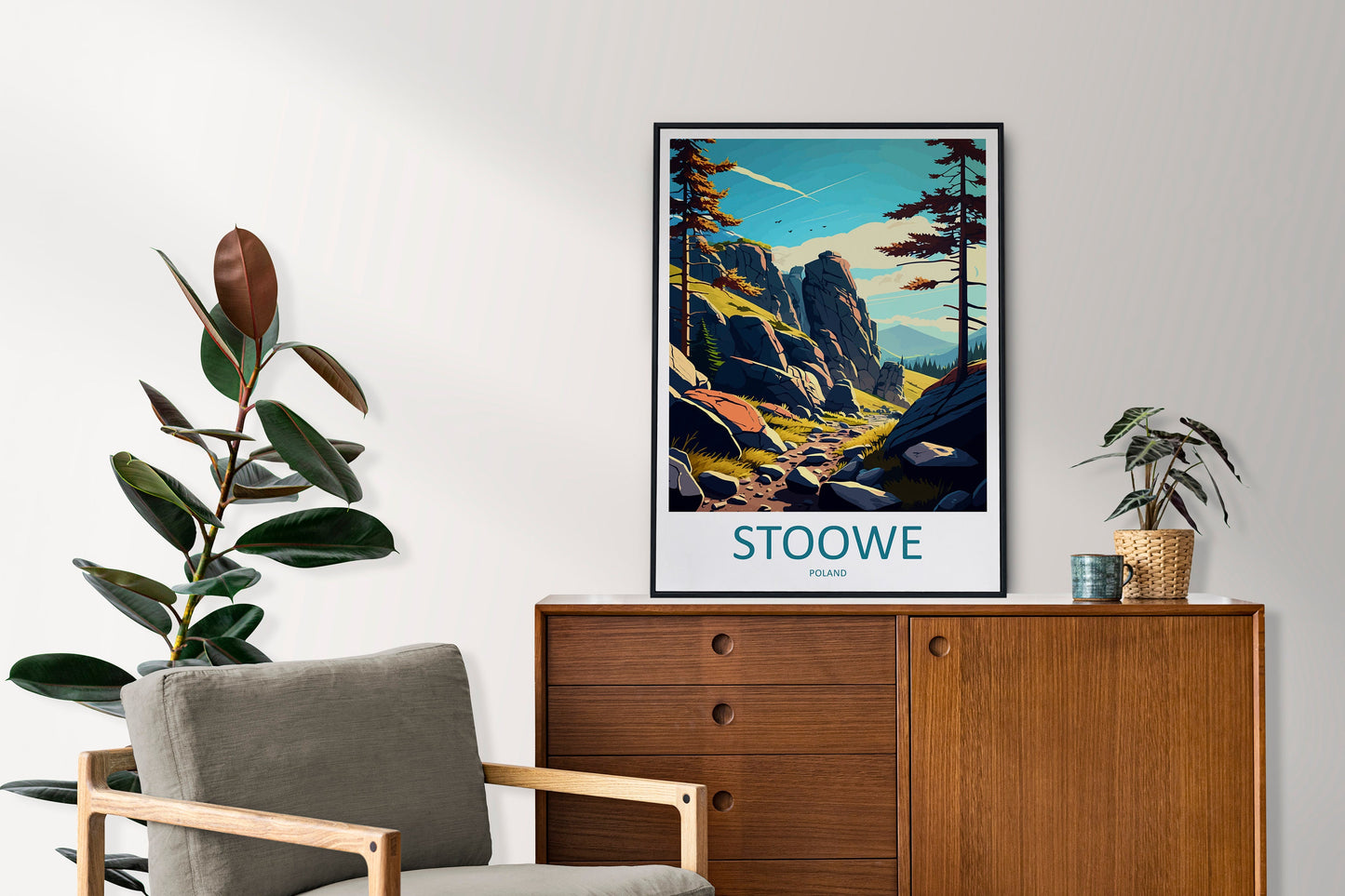 Stoowe Travel Print Wall Art Stoowe Wall Hanging Home Décor Stoowe Gift Art Lovers Poland Art Lover Gift Stoowe Travel Wall Art