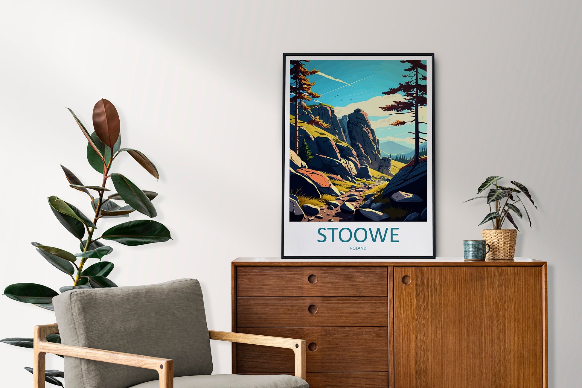 Stoowe Travel Print Wall Art Stoowe Wall Hanging Home Décor Stoowe Gift Art Lovers Poland Art Lover Gift Stoowe Travel Wall Art