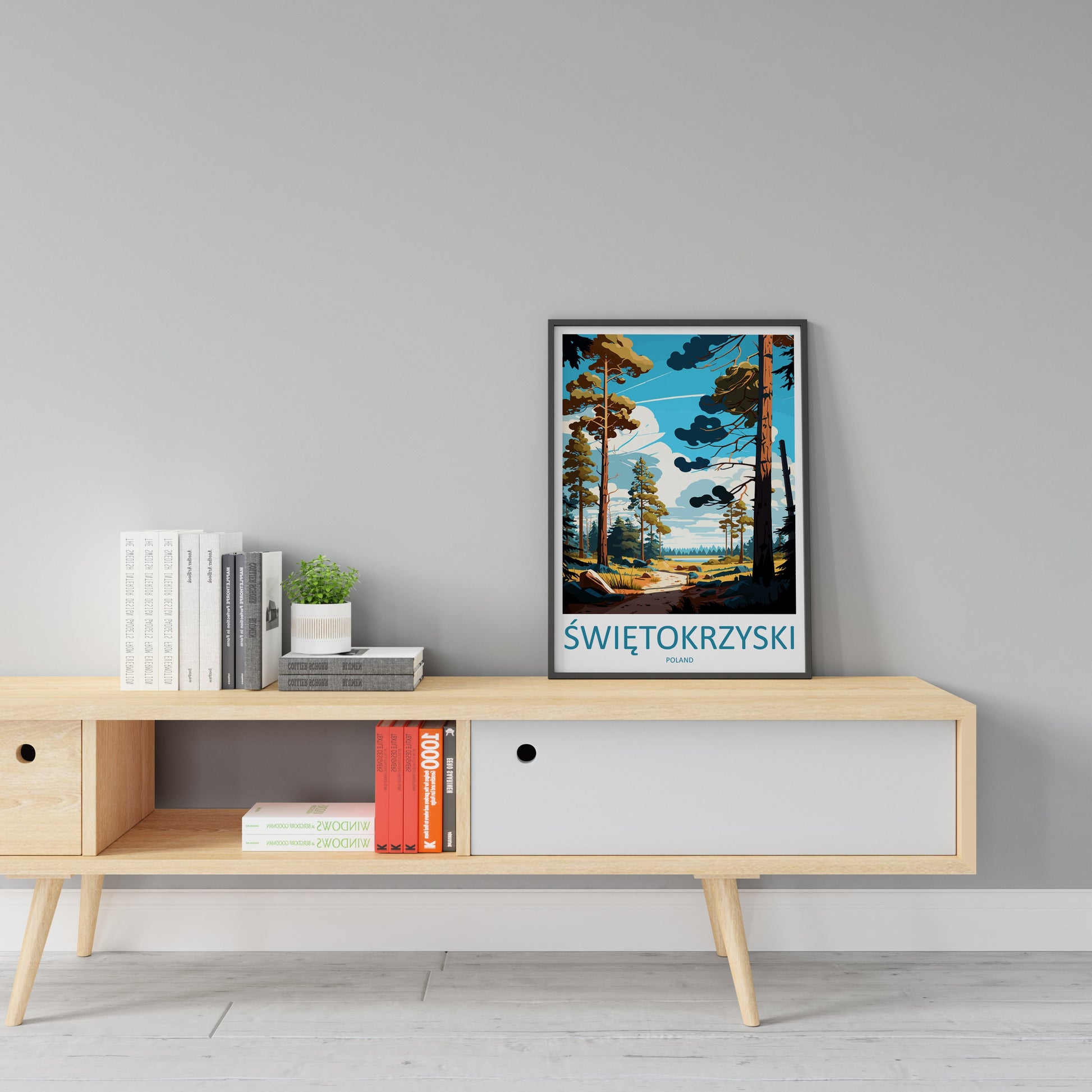 Świętokrzyski Travel Print Wall Art Świętokrzyski Wall Hanging Home Décor Świętokrzyski Gift Art Lovers Poland Art Lover Gift Świętokrzyski