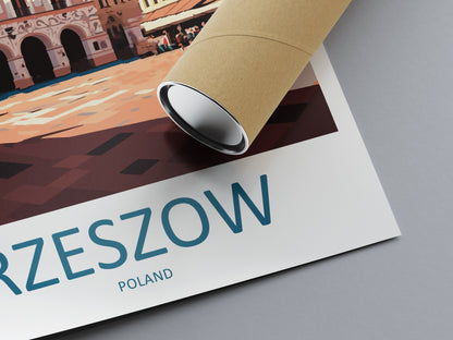 Rzeszów Travel Print Wall Art Rzeszów Wall Hanging Home Décor Rzeszów Gift Art Lovers Poland Art Lover Gift Rzeszów Travel Wall Art