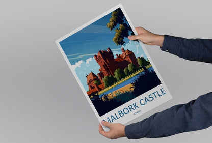 Malbork Castle Travel Print Wall Art Malbork Castle Wall Hanging Home Décor Malbork Castle Gift Art Lovers Poland Art Lover Gift