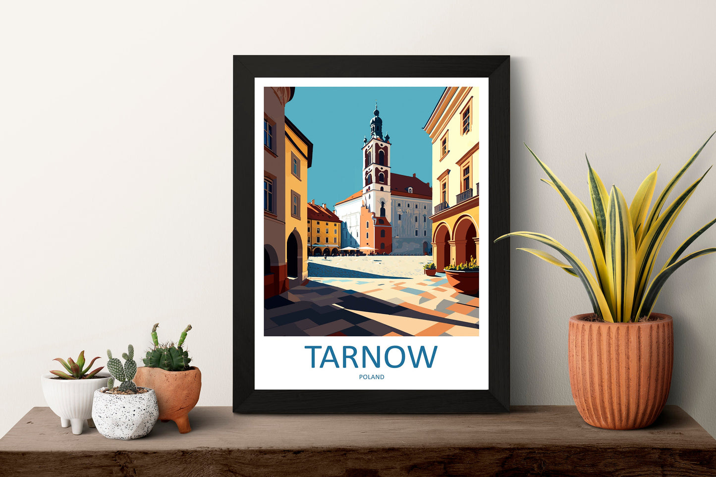 Tarnow Travel Print Wall Art Tarnow Wall Hanging Home Décor Tarnow Gift Art Lovers Poland Art Lover Gift Tarnow Travel Wall Art
