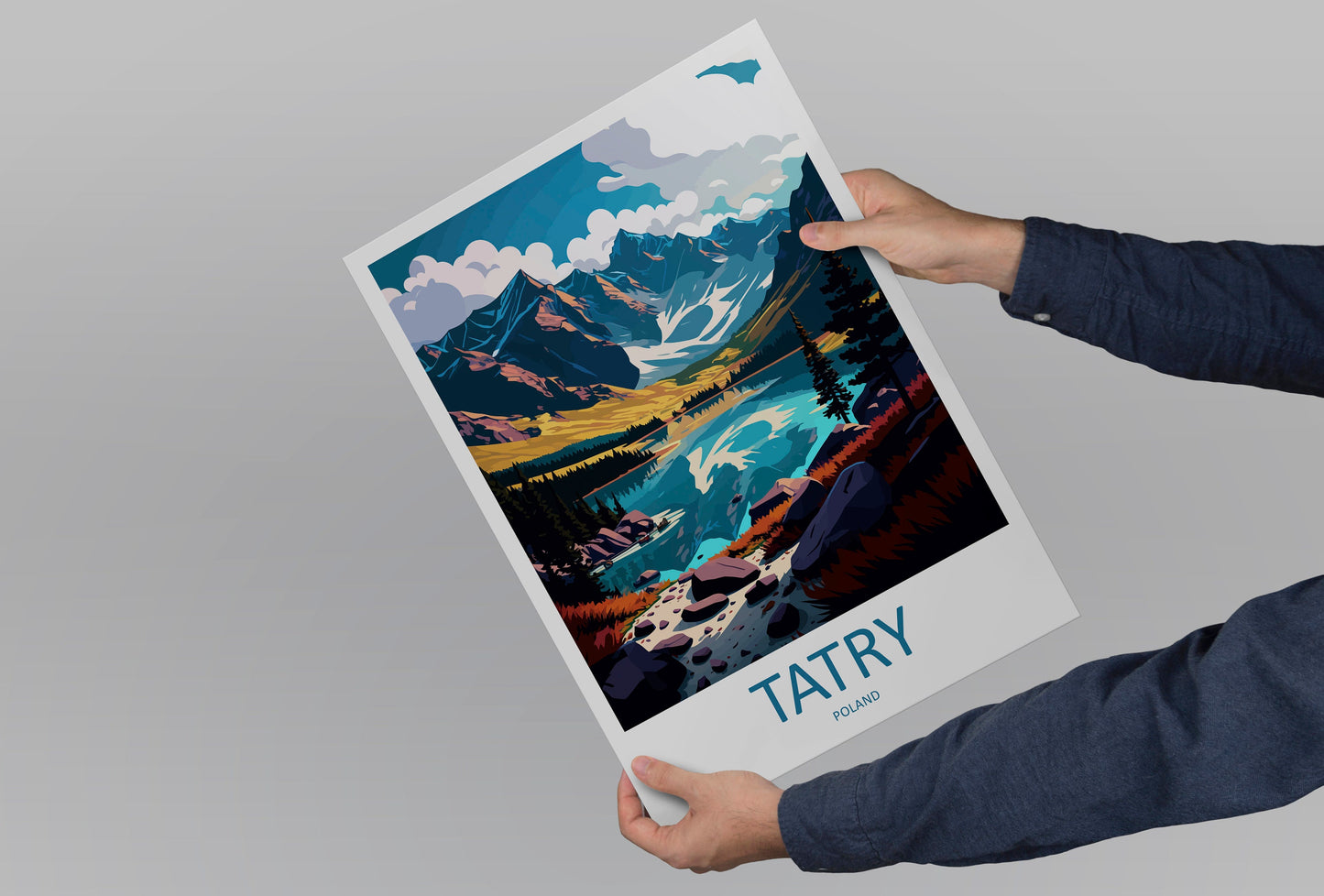 Tatry Travel Print Wall Art Tatry Wall Hanging Home Décor Tatry Gift Art Lovers Poland Art Lover Gift Tatry Travel Wall Art